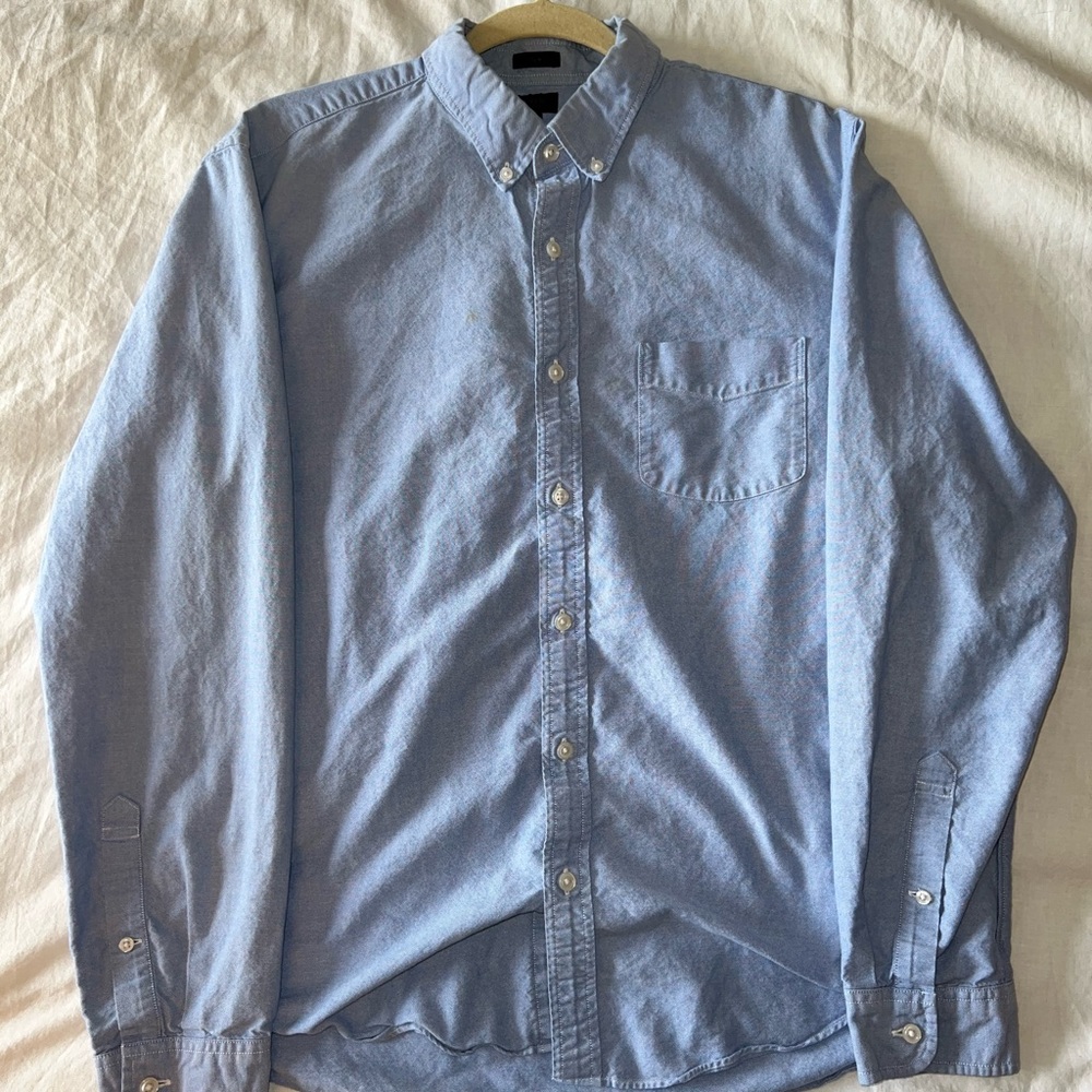 *J. CREW* Men’s Blue Slim Oxford